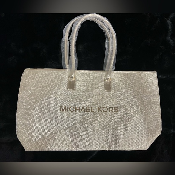 Michael Kors Handbags - Michael Kors Gold Classic Tote Bag